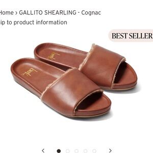 Beek’s Gallito Shearling Slide Sandal
COGNAC